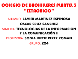 COLEGIO DE BACHILLERES PLANTEL 3 *IZTACALCO*
