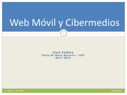 Web Movil y Cibermedios 2012 TNR