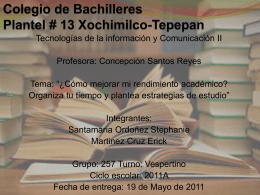 Colegio de Bachilleres Plantel # 13 Xochimilco
