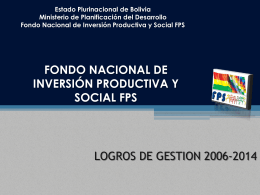 total - Fondo Nacional de Inversión Productiva y Social
