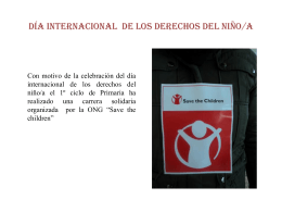 DÍA INTERNACIONAL DE LOS DERECHOS DEL NIÑO/A