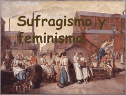 sufragismo y feminismo