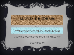 LLUVIA DE IDEAS: