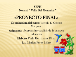 PROYECTO FINAL - Luz Marlen Pérez Isidro