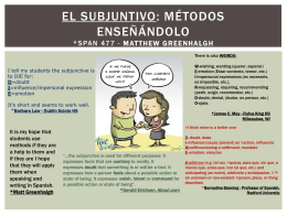 EL SUBJUNTIVO - Language Links 2006