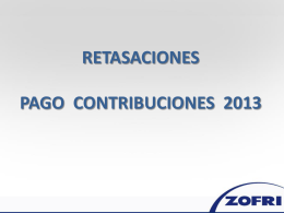 RETASACIONES PAGO CONTRIBUCIONES 2013