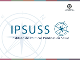 Estudio IPSUSS Medicamentos presentado en Coloquio