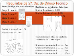 Requisitos de 2a Dibujo Tecnico 2014