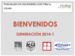 presentacion 2014-1 - Posgrado de Ingeniería Eléctrica
