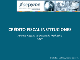 Crédito Fiscal Instituciones