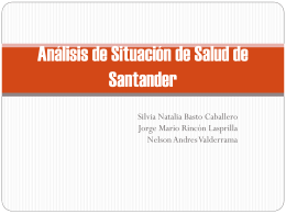 6. Análisis de Situación de Salud de Santander 2.0