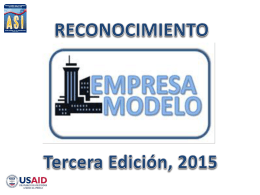 Presentación Empresa Modelo 2015