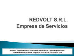 REDVOLT S.R.L. Empresa de Servicios