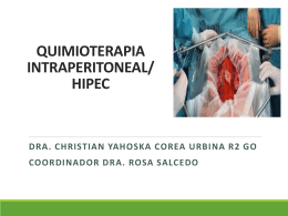 quimioterapia intraperitoneal/ hipec