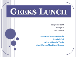 Geeks Lunch - ipo
