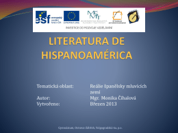 literatura de hispanoamérica