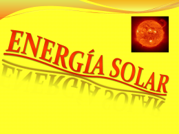 Energía Solar - earthdaylessons