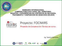 Proyecto: FOCIMiRS - Dirección General de Contrataciones Públicas