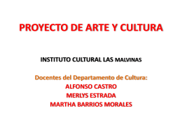 PROYECTO DE ARTE Y CULTURA.DISPOSITIVAS