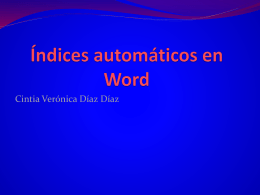 Índices automáticos en Word (326196)