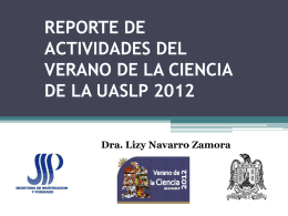 dralizyveranodelaciencia2012 - Portal UASLP