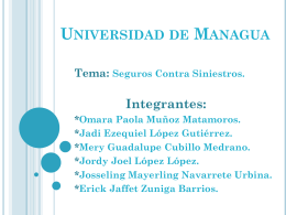 Seguros Grupo ME04A - Universidad de Managua