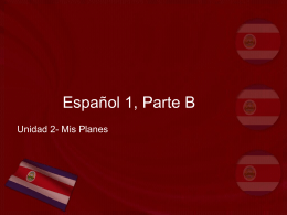 Español 1, Parte B