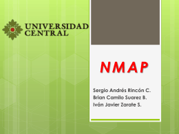 NMAP Sergio Andrés Rincón C. Brian Camilo Suarez B