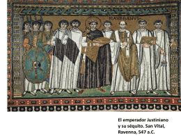 El emperador Justiniano y su séquito. San Vital - juanje