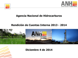 Diapositiva 1 - Agencia Nacional de Hidrocarburos