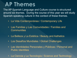 AP Themes and ACTFL Proficiency