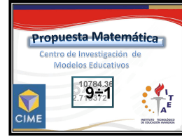 Presentación para curso inducción ITEA sobre CIME