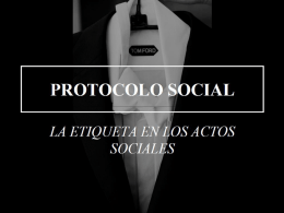 Power Point PROTOCOLO SOCIAL