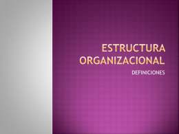 Estructura Organizacional - administracion
