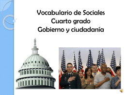 vocabulario sociales gobierno y ciudadanía