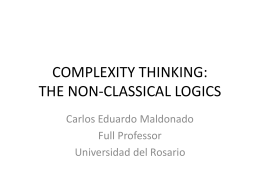 complexity thinking - Carlos Eduardo Maldonado