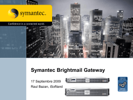 Que es Symantec Brightmail Gateway?