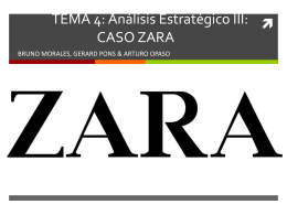 TEMA 4: Análisis Estratégico III: CASO ZARA