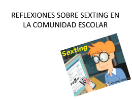 reflexiones sobre sexting en la comunidad escolar