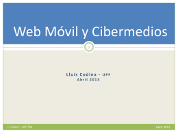 Web Móvil y Cibermedios