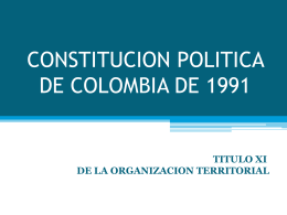 CONSTITUCION POLITICA DE COLOMBIA DE 1991