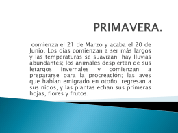 LA PRIMAVERA. - WordPress.com