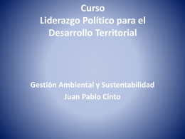 Presentación clase Oberá: "Gestión Ambiental y Sustentabilidad"