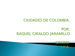 CIUDADES DE COLOMBIA 10°A