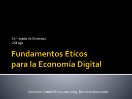 Fundamentos Éticos para la Economía Digital