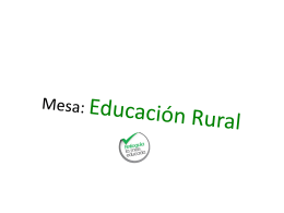 Resultados Foro Internacional Educación Rural