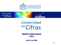 Boletín-2008-2 - Pontificia Universidad Javeriana, Cali