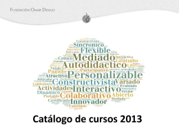 Catálogo de cursos 2013 - e-learningFOD