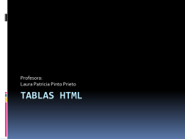 Tablas html - programacionwebcentrabilitar
