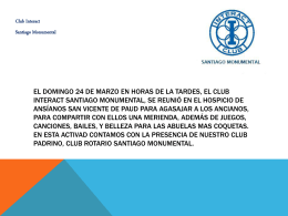 Presentación de PowerPoint - Club Rotario Santiago Monumental